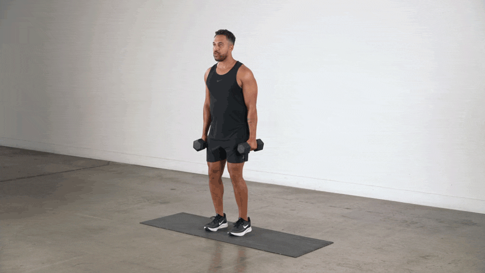 Dumbbell Seated Calf Raise