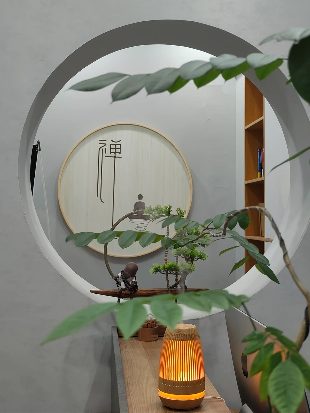 The interior view of an Asian Pilates studio is full of Zen atmosphere.